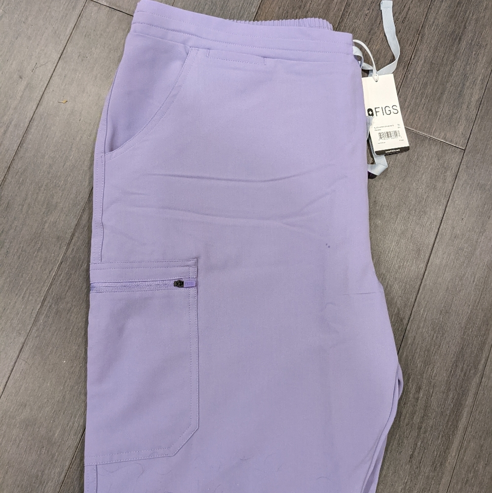 Figs Lavender Yola Skinny Scrub Pants XL